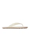 Bottega Veneta Flat Flip-flops In White