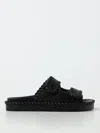 Bottega Veneta Jack Flat Mule Black Nappa Leather Sandals In Black