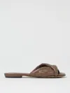 Bottega Veneta Blink Flap Sandals In Brown