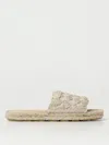 Bottega Veneta Jacket Intreccio Jute Espadrille Slides In Neutral