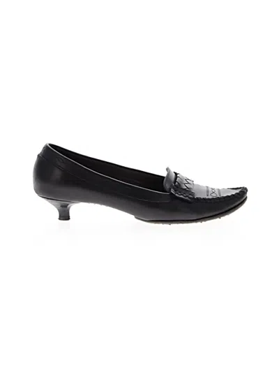 Pre-owned Bottega Veneta Flats In Black