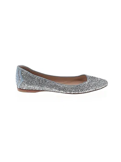 Pre-owned Bottega Veneta Flats In Silver