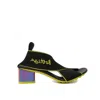 Bottega Veneta Logo Elasticated Sandals In Black
