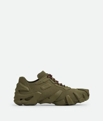 Bottega Veneta Flex Sneaker In Kaki/olive Oil