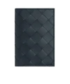 Bottega Veneta Intrecciato Flap Card Case In Black