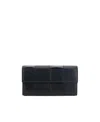 Bottega Veneta Flip Long Purse In Black