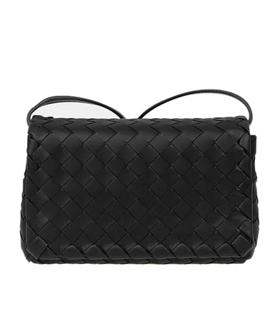 Bottega Veneta Flip Shoulder Bag In Black