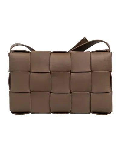 Bottega Veneta Flip Shoulder Bag In Brown