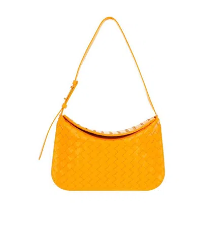 Bottega Veneta Flip Shoulder Bag In Orange