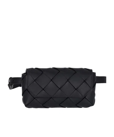 Bottega Veneta Flip Waist Pack In Black