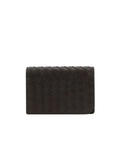 Bottega Veneta Flip Wallet In Black