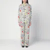 Bottega Veneta Floral Viscose And Silk Pyjamas In Multicolor