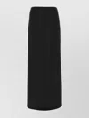 Bottega Veneta Flowing Viscose Blend Skirt With Back Slit In Black