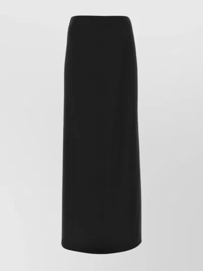 BOTTEGA VENETA FLOWING VISCOSE BLEND SKIRT WITH BACK SLIT