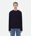 Bottega Veneta Fluid Jersey T-shirt In Blue