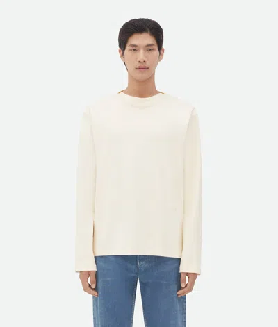 Bottega Veneta Fluid Jersey T-shirt In White