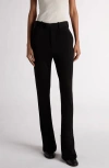 Bottega Veneta Fluid Matte Jersey Flare Leg Pants In 1000 Black