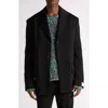 Bottega Veneta Fluid Matte Jersey Jacket In 1000 Black