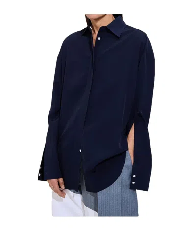 Bottega Veneta Fluid Silk And Viscose Shirt In Black