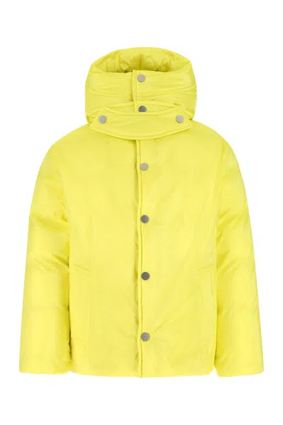 BOTTEGA VENETA FLUO YELLOW NYLON PADDED JACKET