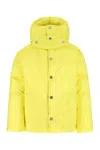 BOTTEGA VENETA FLUO YELLOW NYLON PADDED JACKET