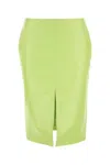 Bottega Veneta Shearling Knee-length Skirt With Front Slit