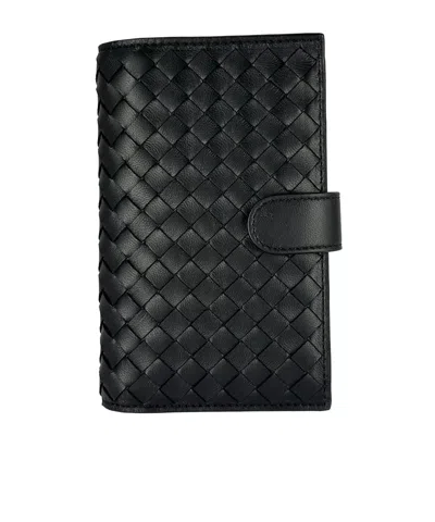 Bottega Veneta Folding Wallet In Black
