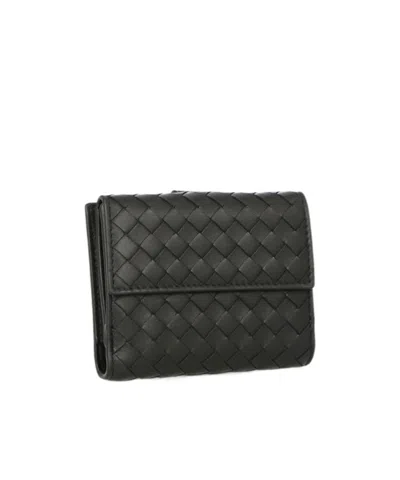 Bottega Veneta Folding Wallet In Black