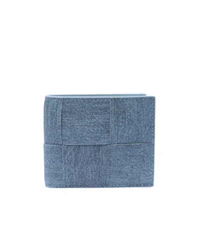 Bottega Veneta Folding Wallet In Blue