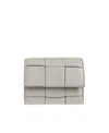 Bottega Veneta Folding Wallet In Gray
