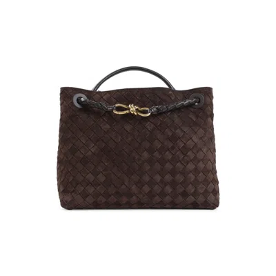 Bottega Veneta Womens  Andiamo Medium Leather Top-handle Bag In Brown