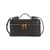 Bottega Veneta Intrecciato Leather Vanity Bag In Black