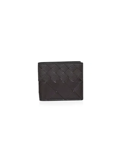 Bottega Veneta Fondant Intrecciato Bi-fold Wallet In Brown