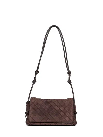 Bottega Veneta Fondant Notturno Crossbody Bag In Brown