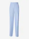 Bottega Veneta Formal Pleated Trousers In Blue