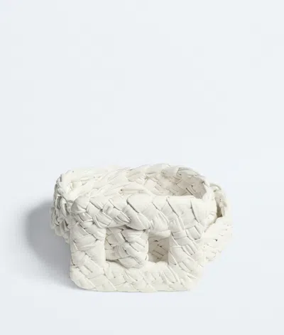 Bottega Veneta Foulard Belt In White