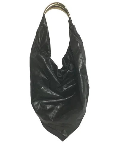 Bottega Veneta Foulard Print Leather Shoulder Bag