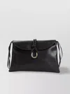 Bottega Veneta Dark Brown Leather Small Liberta Crossbody Bag In Black