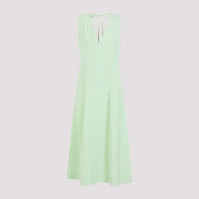 BOTTEGA VENETA FRESH MINT COTTON MIDI DRESS