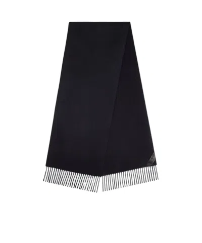 Bottega Veneta Fringed Cashmere Scarf In Black