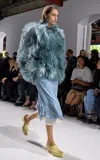 Bottega Veneta Fringed Jacket In Blue