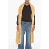 Bottega Veneta Fringed Shearling Scarf In Neutral