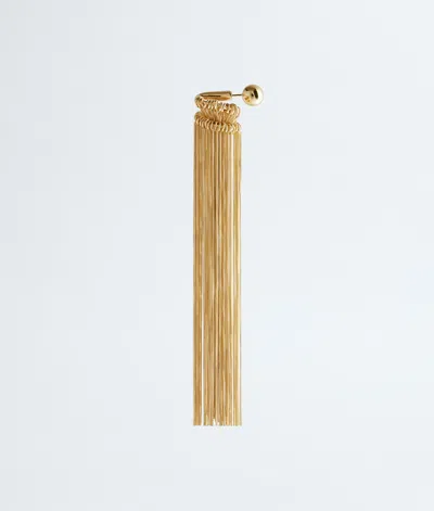 Bottega Veneta Fringes Single Earring In Yellow