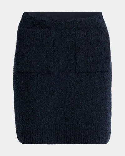 BOTTEGA VENETA FRONT-POCKETS BOUCLE MINI SKIRT