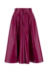 Bottega Veneta Leather Bermuda Shorts With Back Pocket In Burgundy