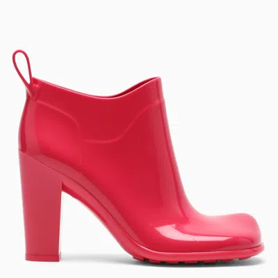 Bottega Veneta Shine Rubber Bootie In Pink