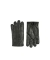 Bottega Veneta Intrecciato Leather Gloves In Black