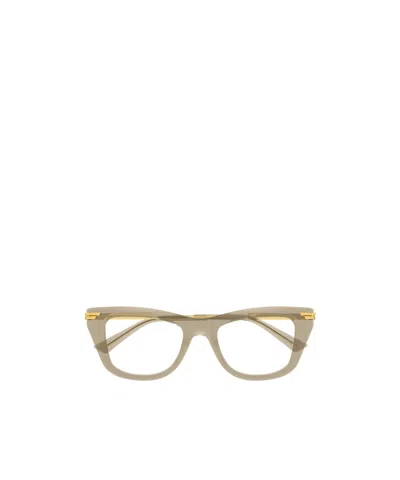 Bottega Veneta Full Frame Plain Mirror In Brown