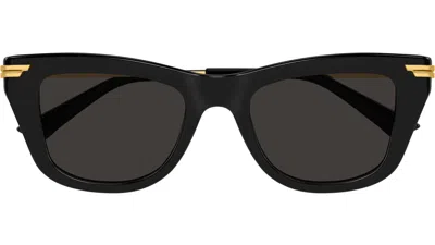 Bottega Veneta Full Frame Sunglasses In Black