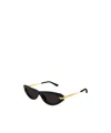 Bottega Veneta Full Frame Sunglasses In Black